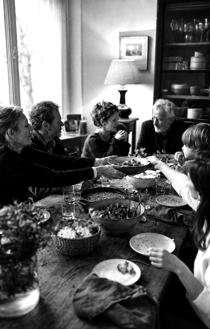 repas prepare pour un evenement familiall